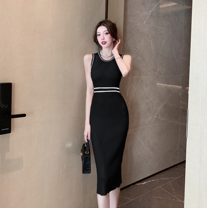 Fashion and elegant long dress knitted dress for women