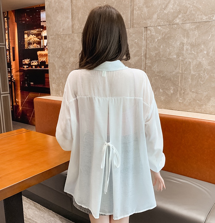 Ice silk cardigan breathable thin coat for women