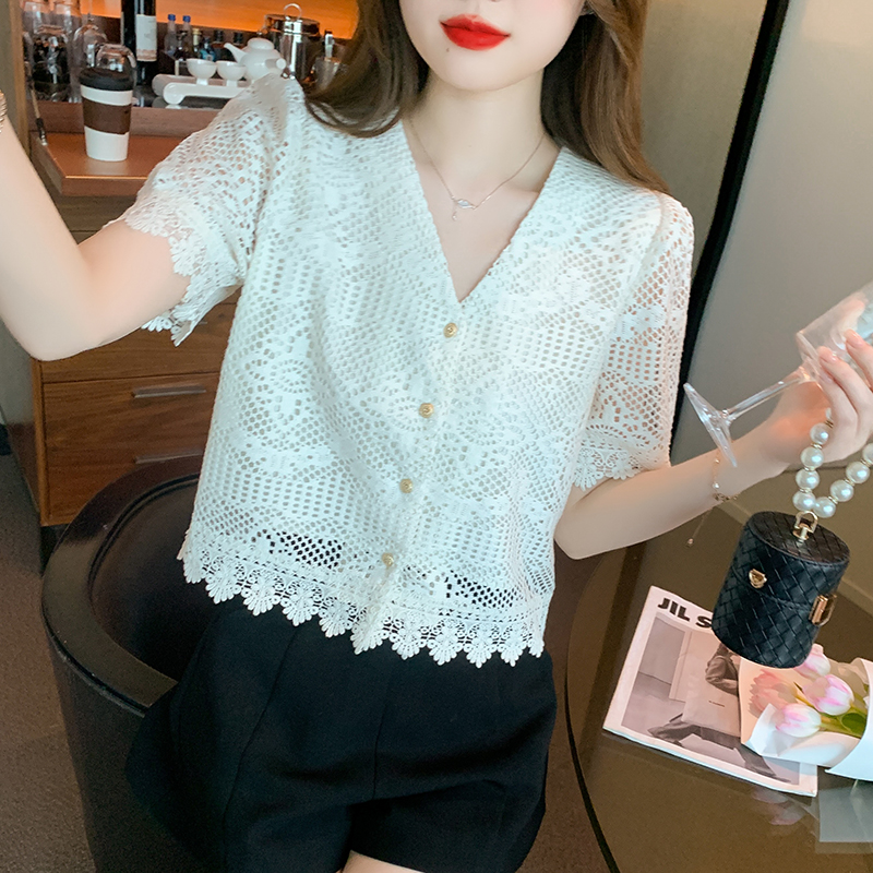 All-match tassels tops Korean style shirt for women