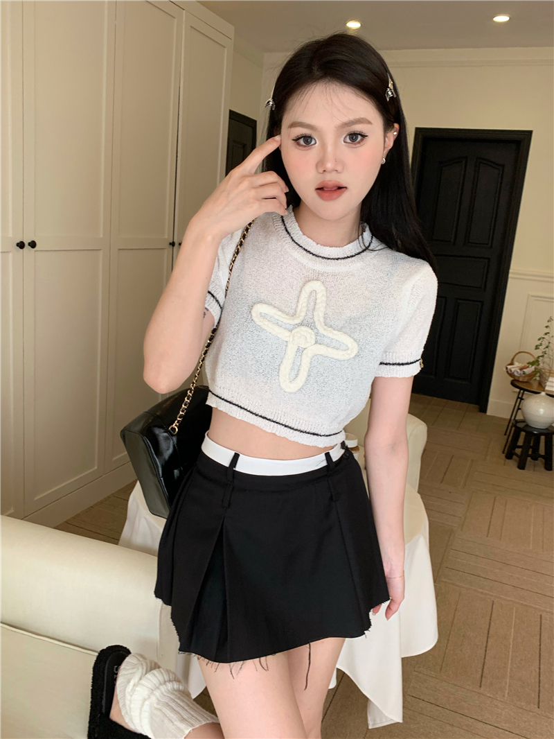 Stereoscopic short tops colors sweater