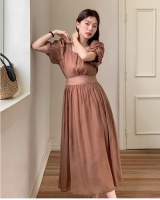 Pure retro France style fold dress for women