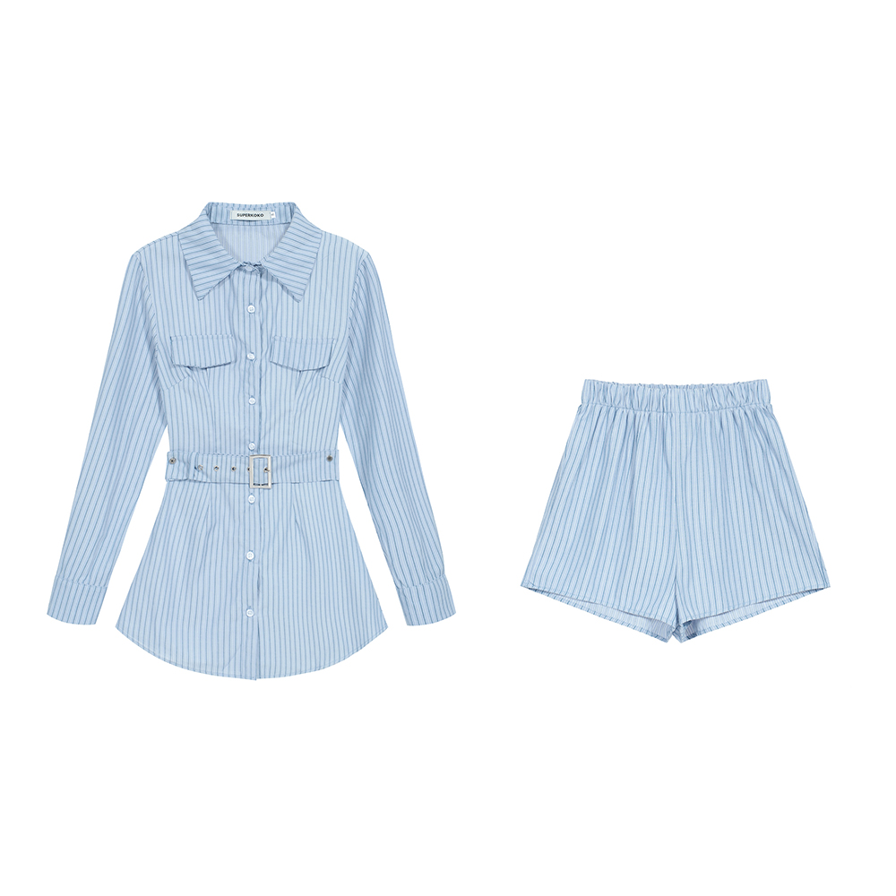 Temperament dress spicegirl shorts 2pcs set for women