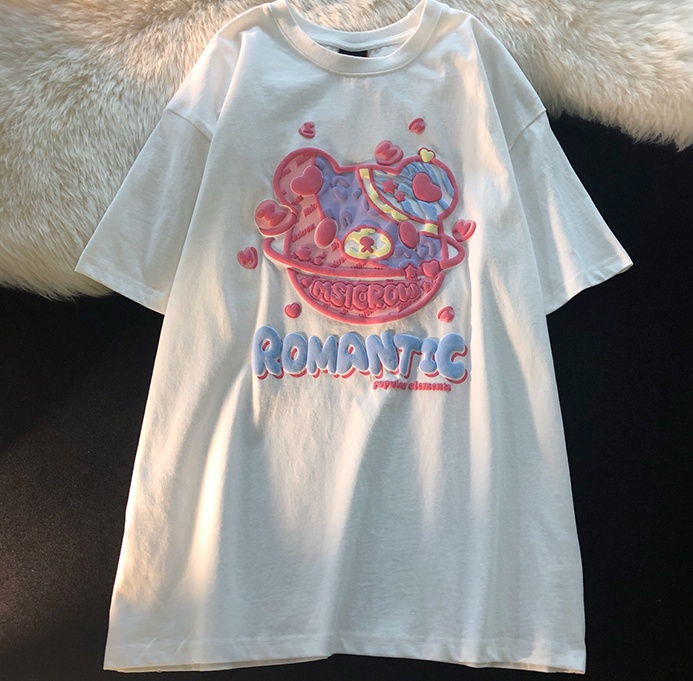 Fashion cubs spring and summer T-shirt lovely pink tops