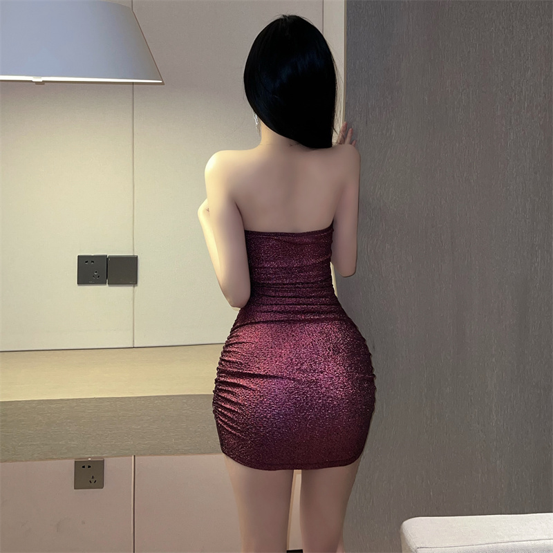 Bottoming package hip dress night show sexy T-back