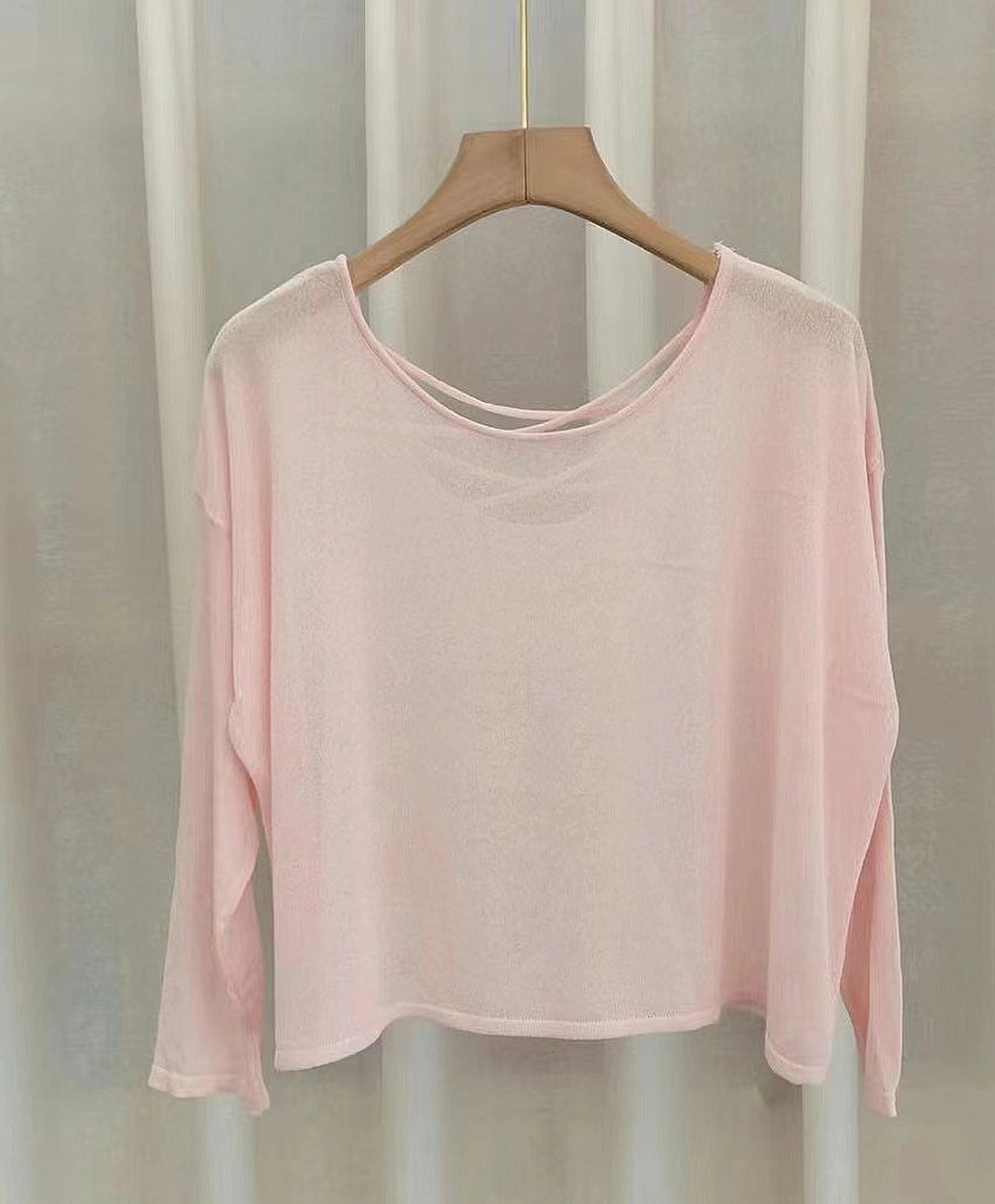 Loose smock long sleeve T-shirt for women
