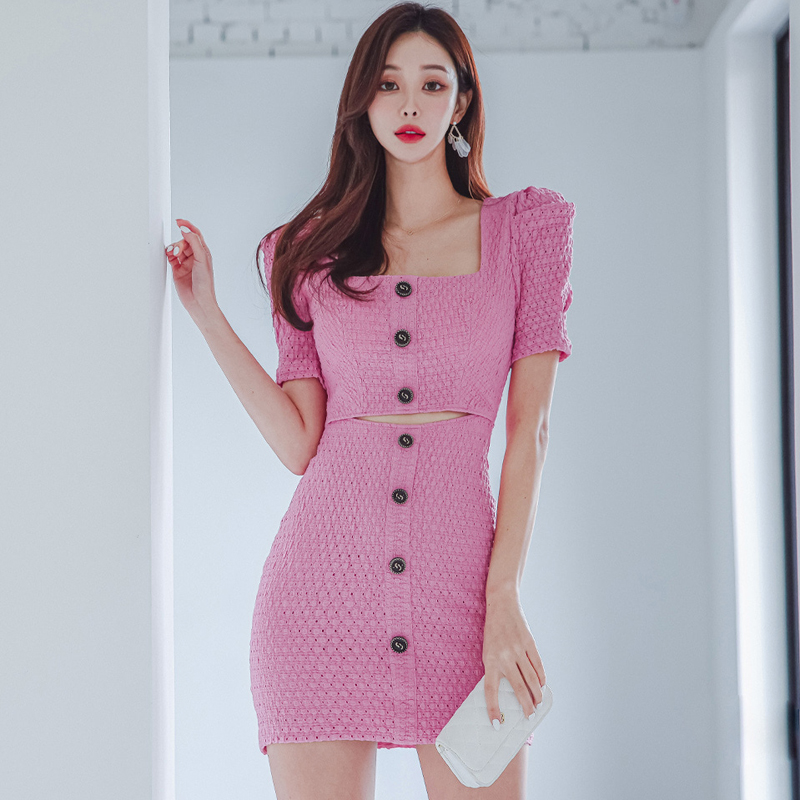 Korean style temperament fashion slim dress for women