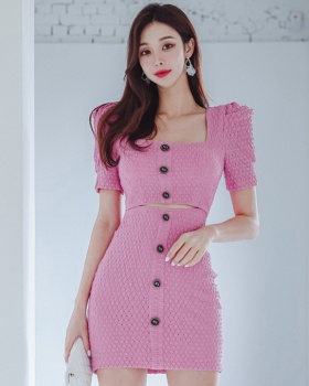 Korean style temperament fashion slim dress for women