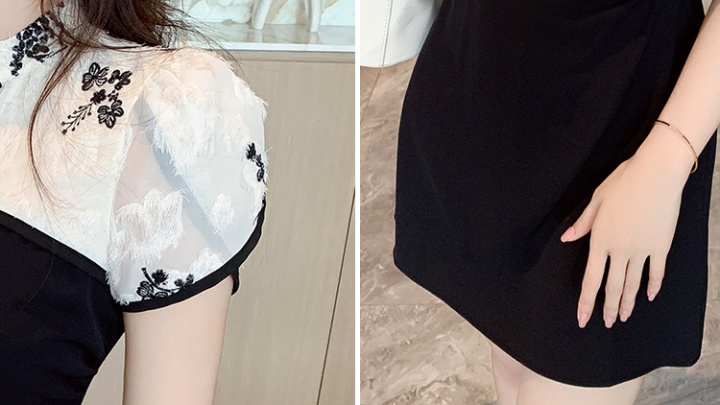 Chinese style slim T-back summer cheongsam for women