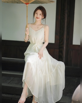 Summer lady dress Chinese style long dress