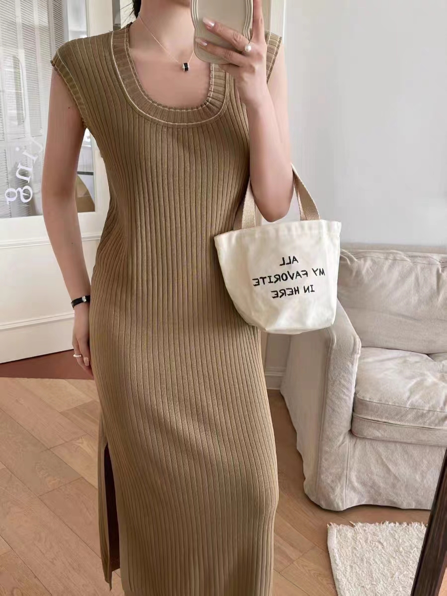 Sleeveless split sling vest summer minimalist dress