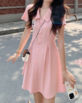 College style sweet T-back pink maiden dress for women