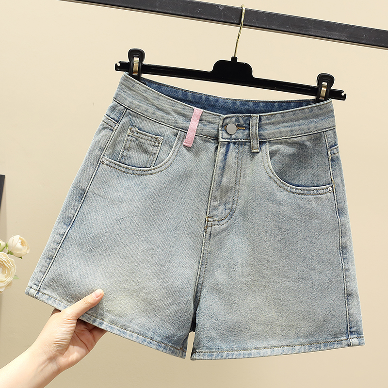 Slim spicegirl loose wide leg short jeans for women