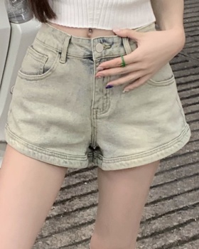 Summer spicegirl washed all-match retro short jeans