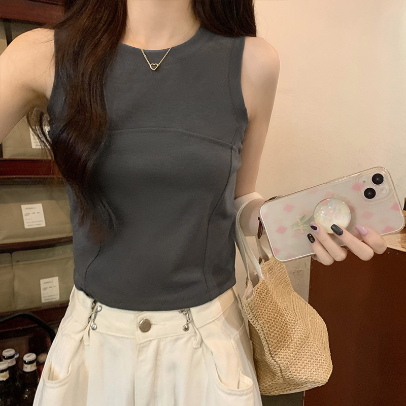 Pure cotton summer spicegirl vest sling slim tops for women