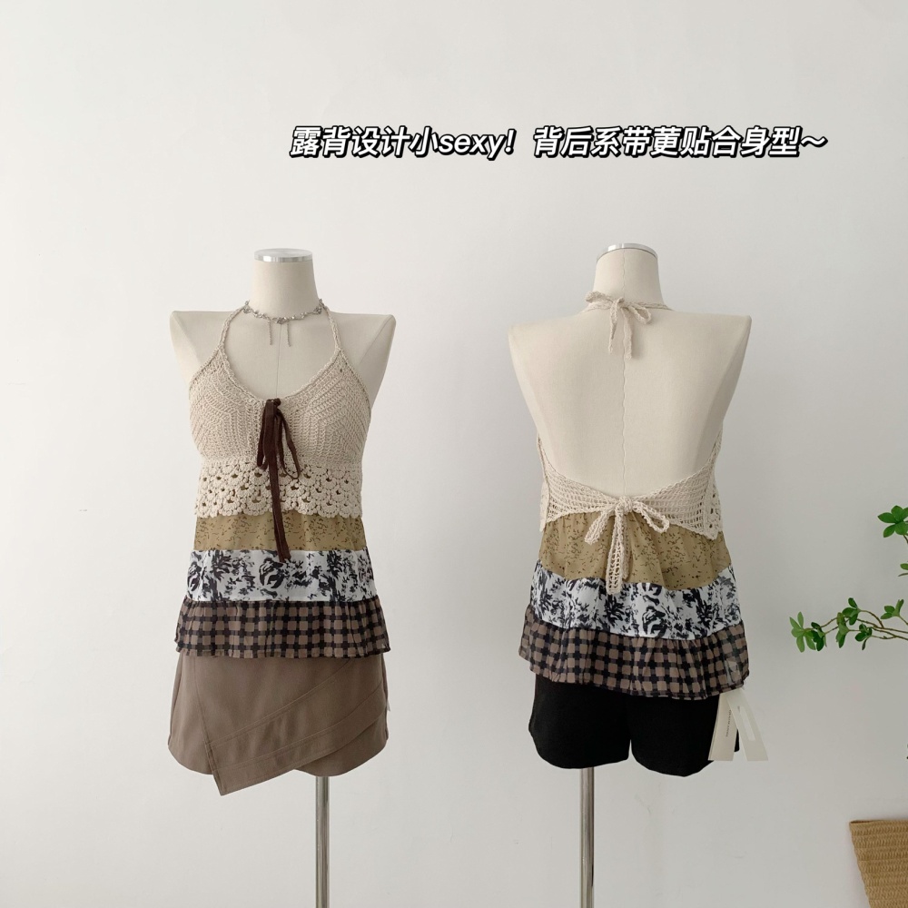 Summer small sling short skirt a set for women