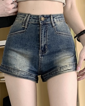 Spicegirl tight high waist summer elasticity thin slim shorts