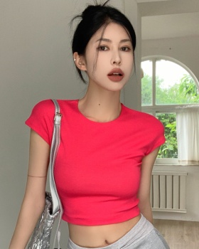 Spicegirl pure cotton tops slim T-shirt for women