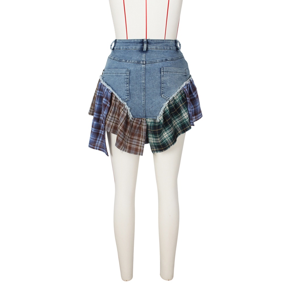 Denim European style summer sexy short skirt for women