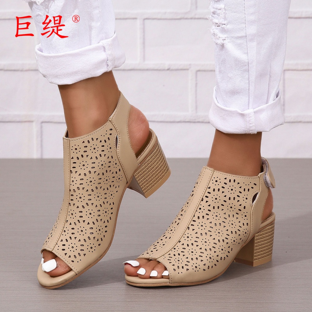 Rome laser thick summer sandals for women