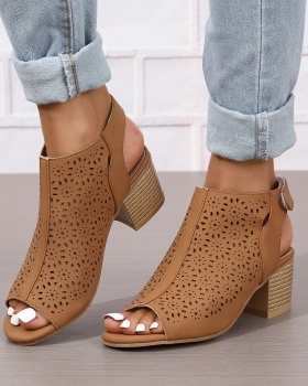 Rome laser thick summer sandals for women