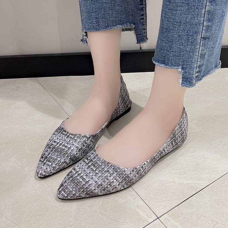 Low Korean style peas shoes pointed shoes