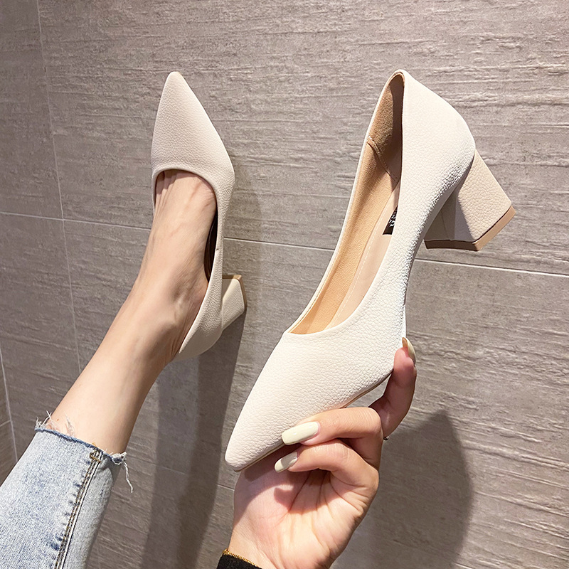 Fashion high-heeled shoes low shoes for women