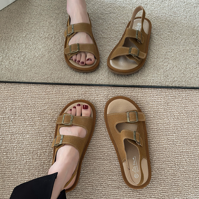 Korean style Casual rome student hasp sandals for women