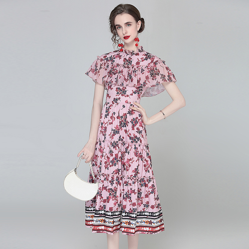 Floral tender summer dress for women