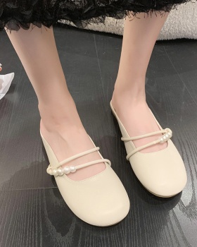 Flat summer Korean style slippers for women