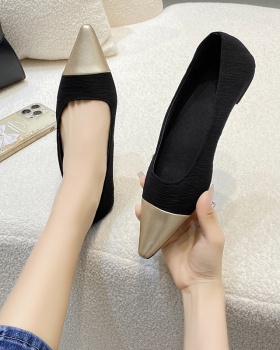 Korean style pointed peas shoes low shoes for women