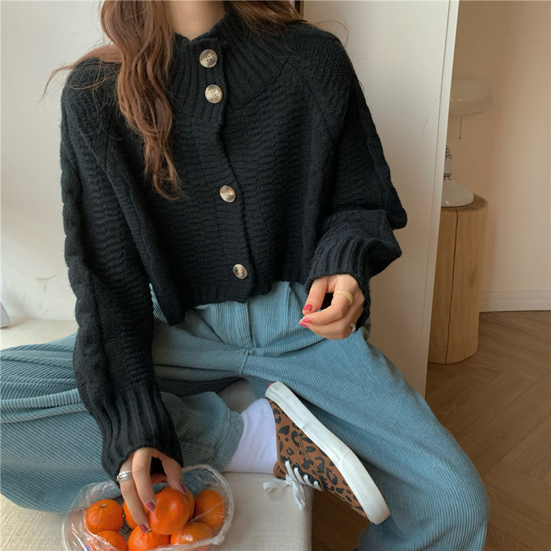 Slim autumn and winter sweater knitted coat