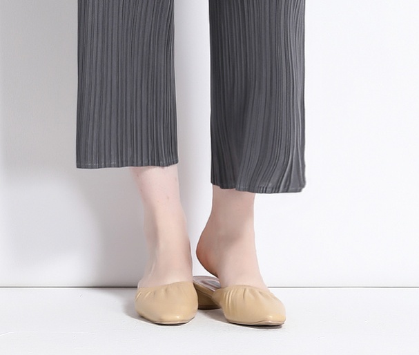 Straight pants loose pleated drape wide leg pants