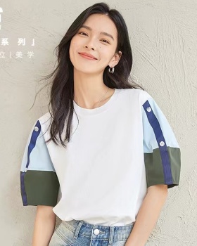 Short sleeve tops loose T-shirt for women