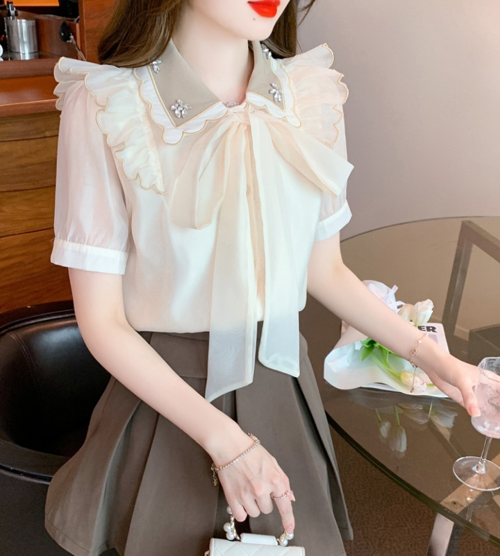 Short sleeve summer shirt sweet tops for women