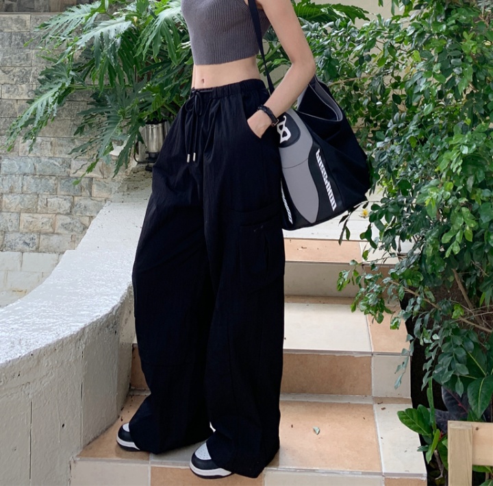 Straight wide leg pants work clothing for women