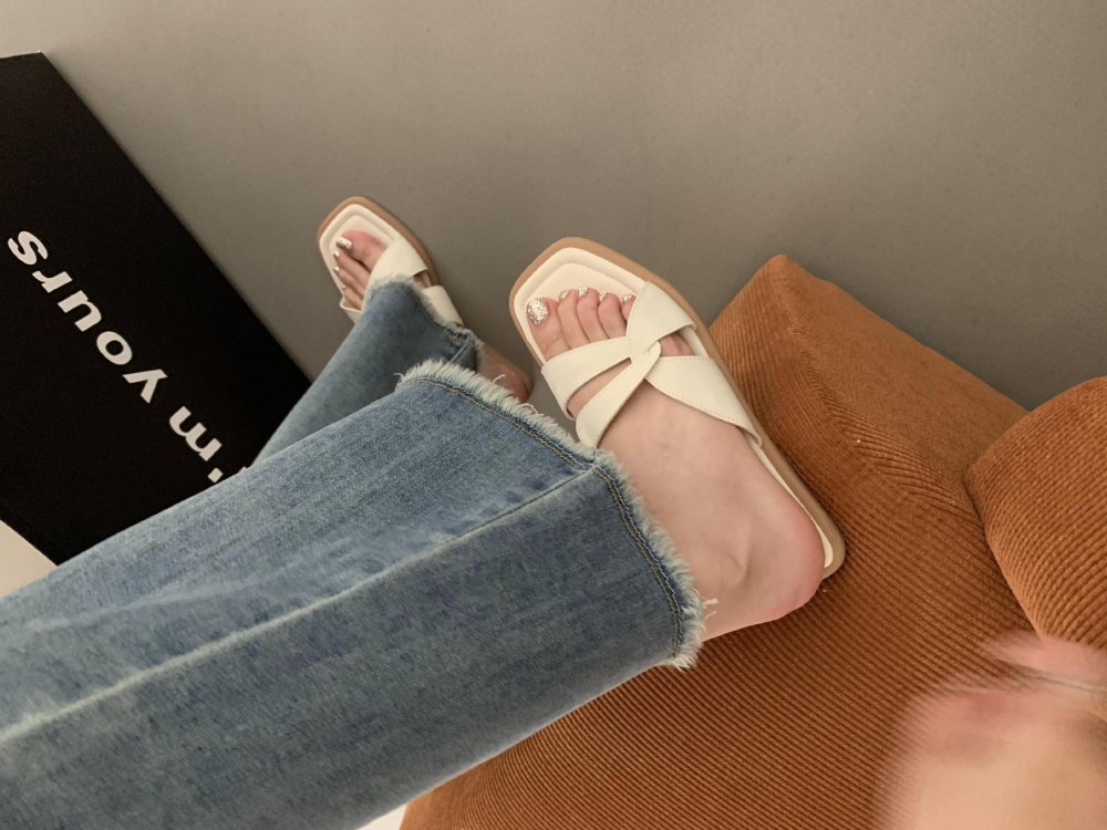 Summer all-match wears outside sexy slippers for women