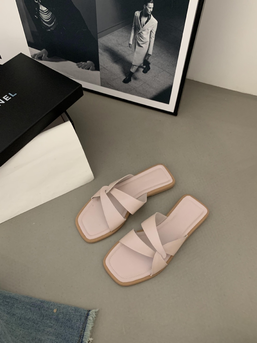 Summer all-match wears outside sexy slippers for women