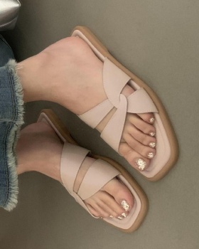 Summer all-match wears outside sexy slippers for women