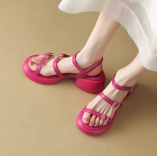 Rome style sandals summer high-heeled shoes for women