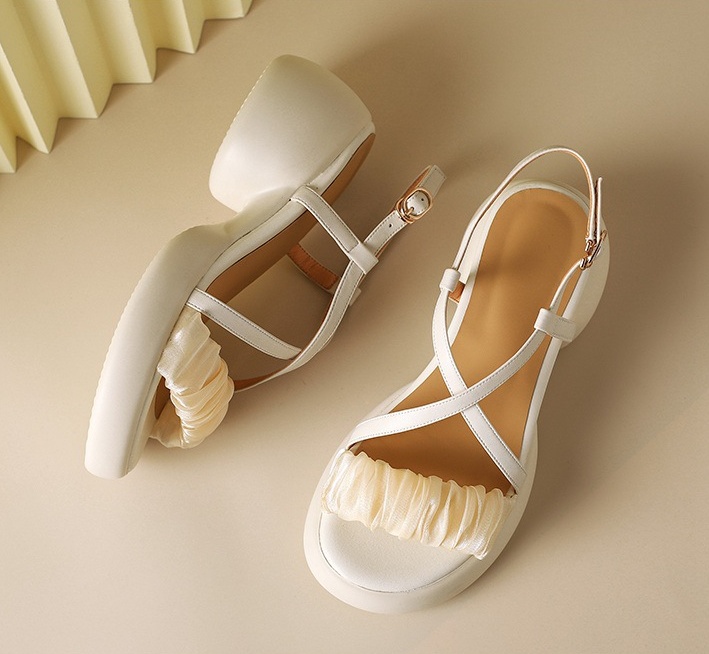 Thick sandals fashion high-heeled shoes for women