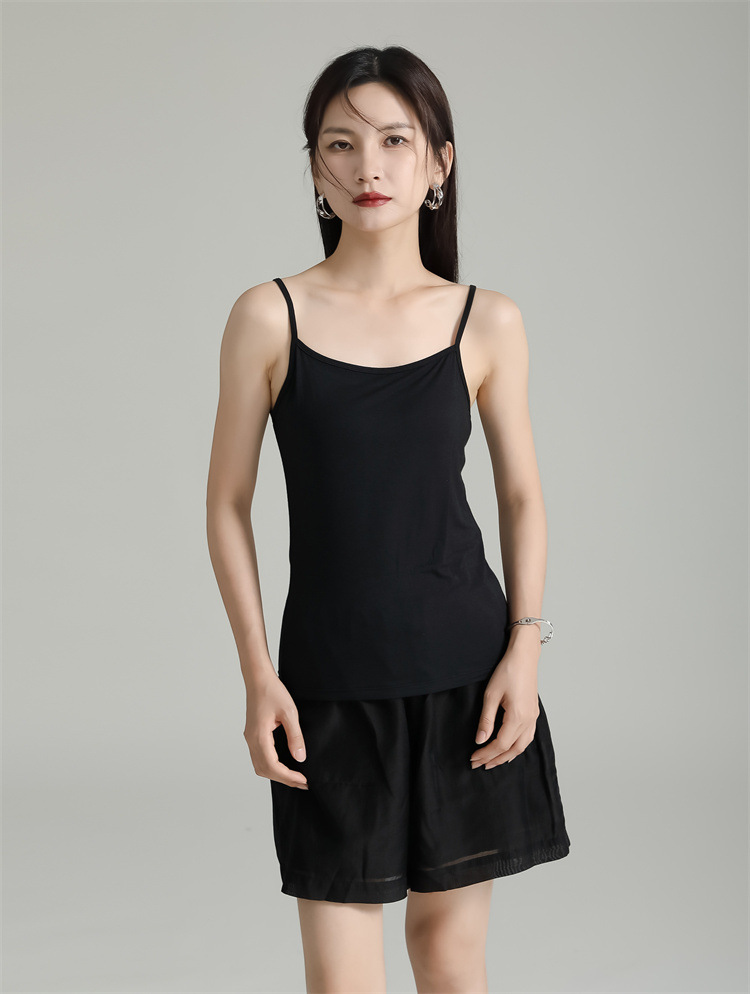 Elasticity fashion summer vest slim bottoming tops
