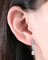 Drops of water temperament stud earrings zircon earrings