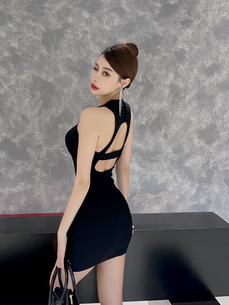 Pure package hip beauty back dress for women