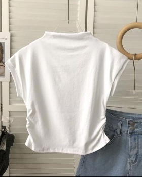 Japanese style sleeveless cotton vest short sleeve niche T-shirt