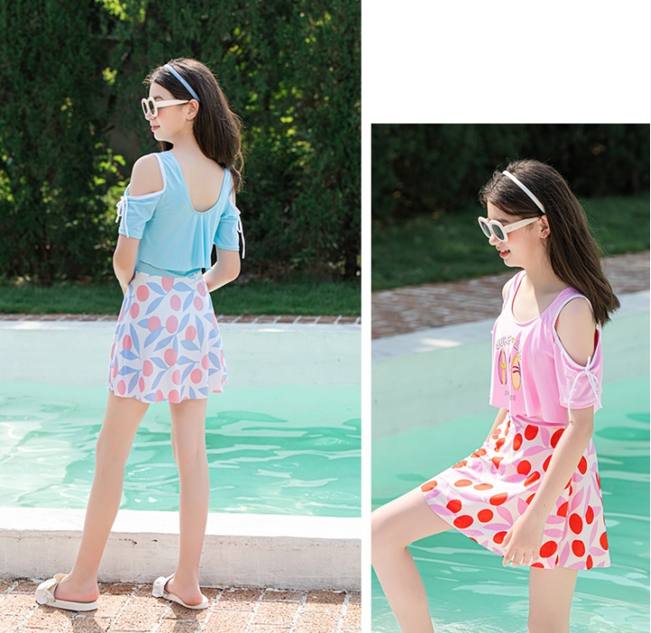 Maiden sunscreen student skirt vacation big child swimwear