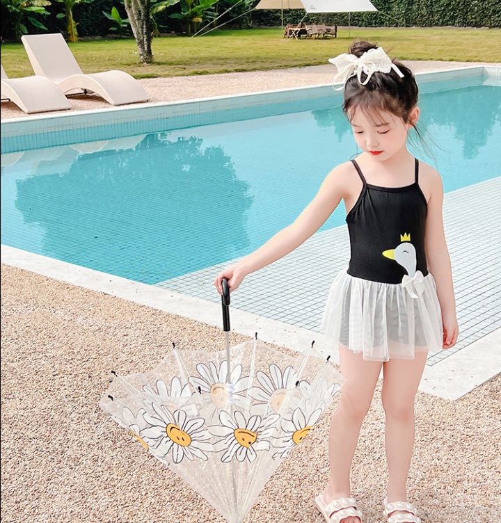 Baby cartoon conjoined girl lovely child swimwear