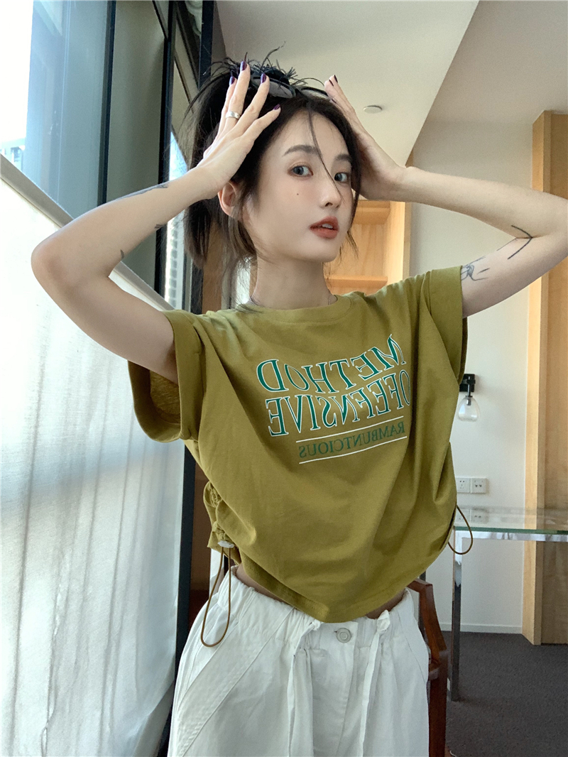 Pure cotton quality short sleeve printing T-shirt for women