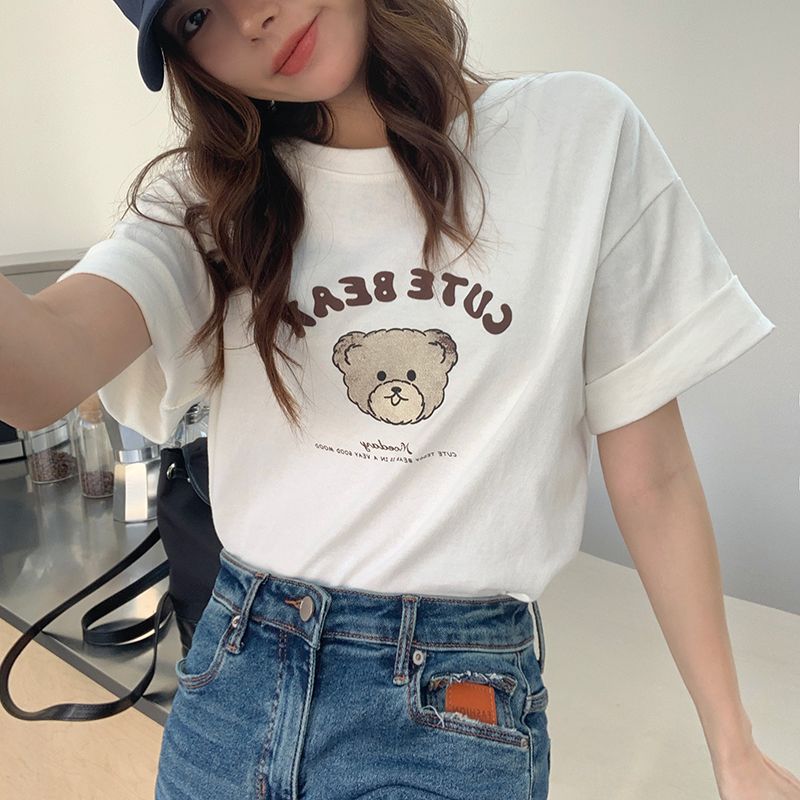 Spring and summer loose tops long T-shirt for women