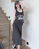 Fashion temperament long dress exceed knee dress for women