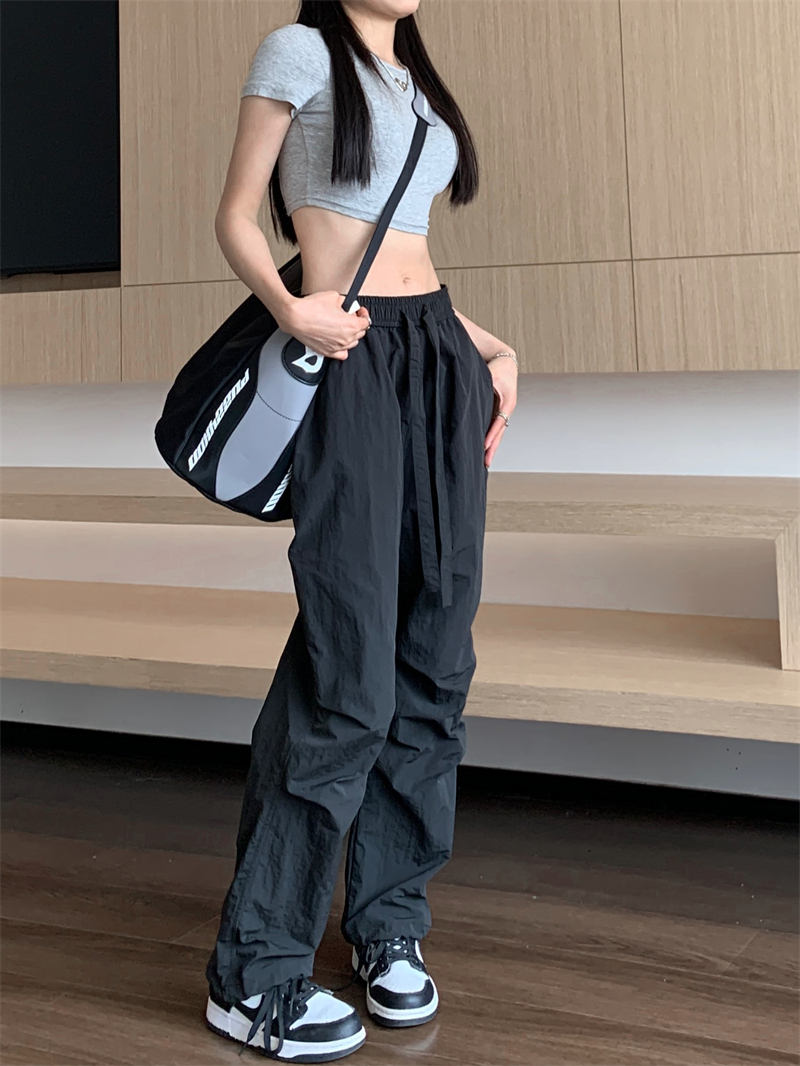Wicking wide leg pants couples loose long pants for women